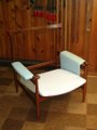 Chair Frame with Seat in Muslin and Arms with Foam